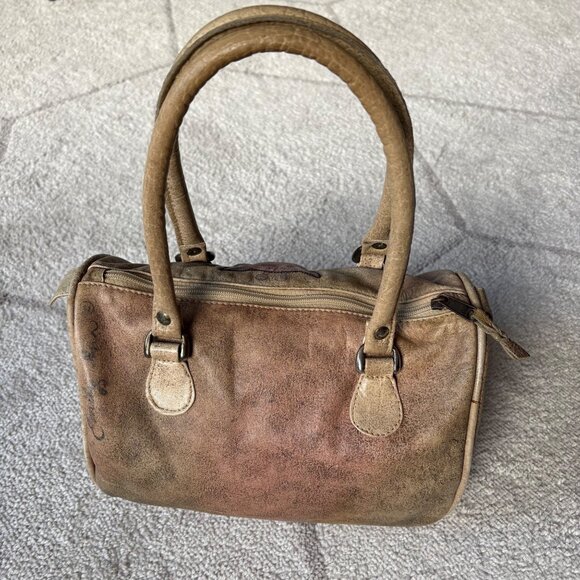 Vintage Hand-Painted Leather Satchel Safari Animals Emily Ann of Boca Raton - Picture 5 of 10